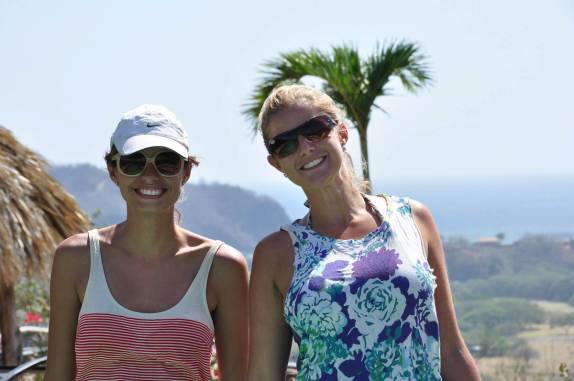 Com a Carol, no hotel de San Juan del Sur, na Nicarágua